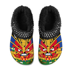 TMMG HAITI HAITIAN FLAG FUZZY CROCS