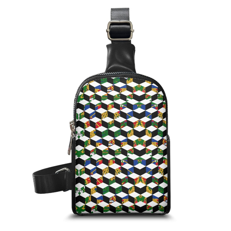 TMMG HAITI HAITIAN FLAG CUBIC CHEST BAG
