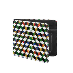 TMMG HAITI HAITIAN FLAG CUBIC MEN WALLET