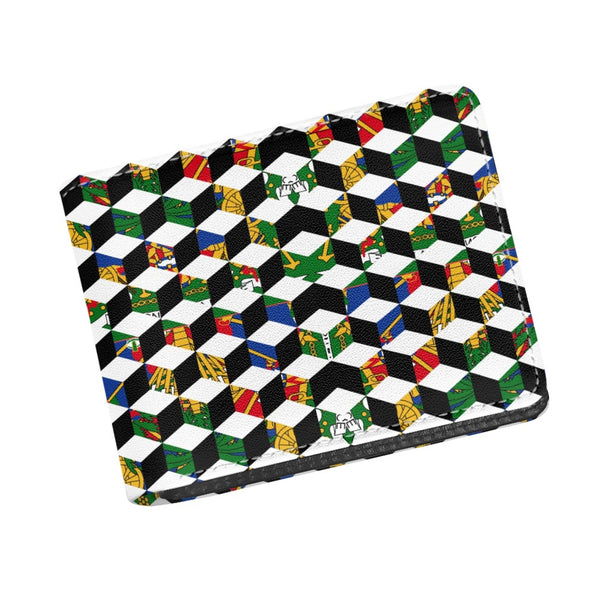 TMMG HAITI HAITIAN FLAG CUBIC MEN WALLET