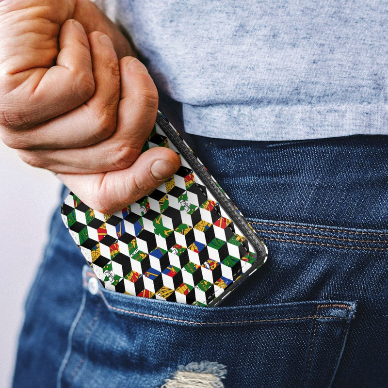 TMMG HAITI HAITIAN FLAG CUBIC MEN WALLET