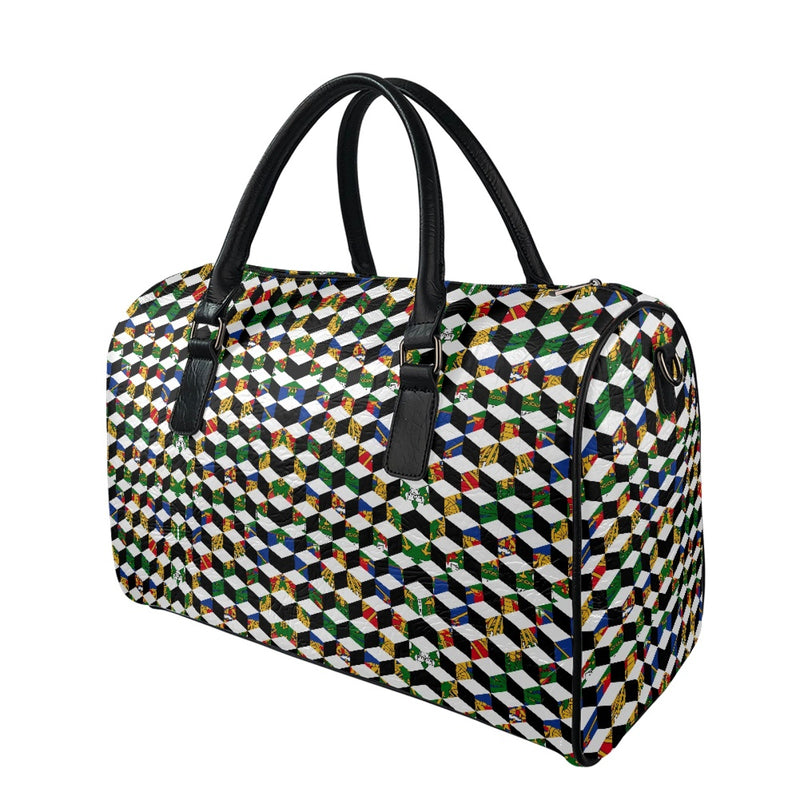 TMMG HAITI HAITIAN FLAG CUBIC TRAVEL BAG