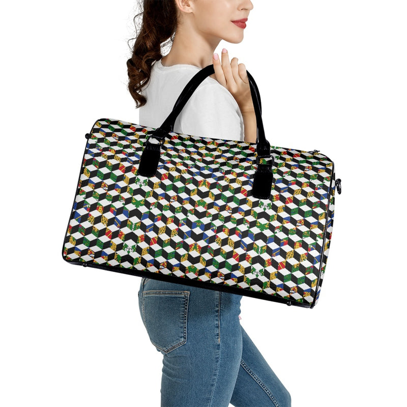 TMMG HAITI HAITIAN FLAG CUBIC TRAVEL BAG