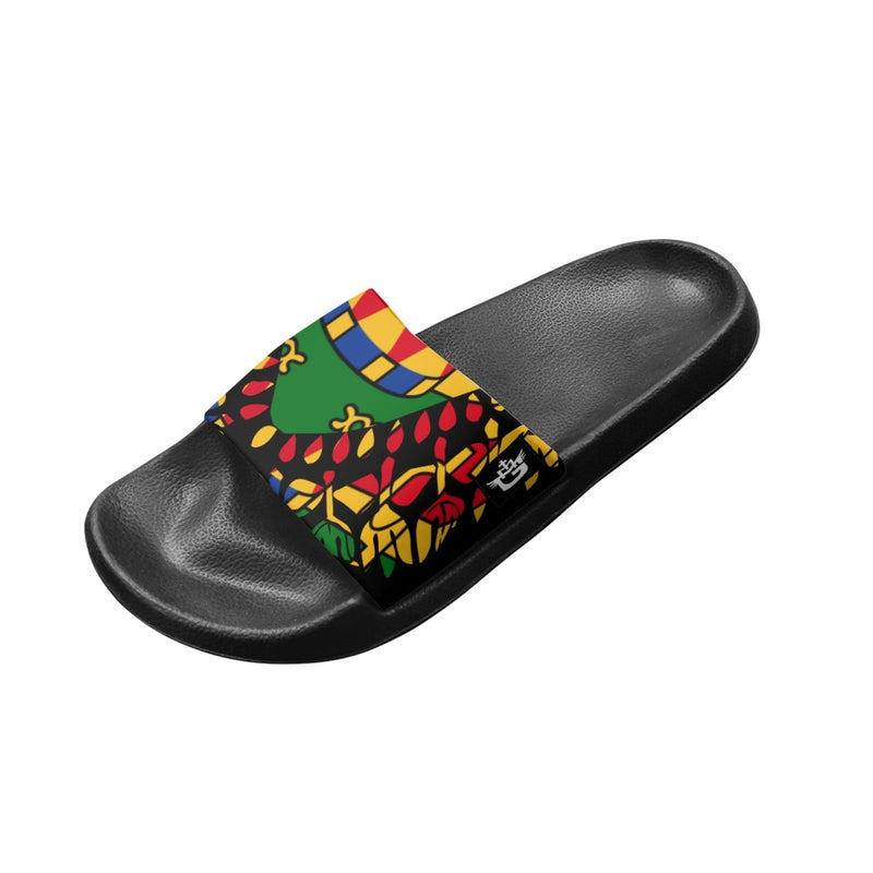 TMMG HAITI HAITIAN FLAG DASHIKI ADULT SANDALS