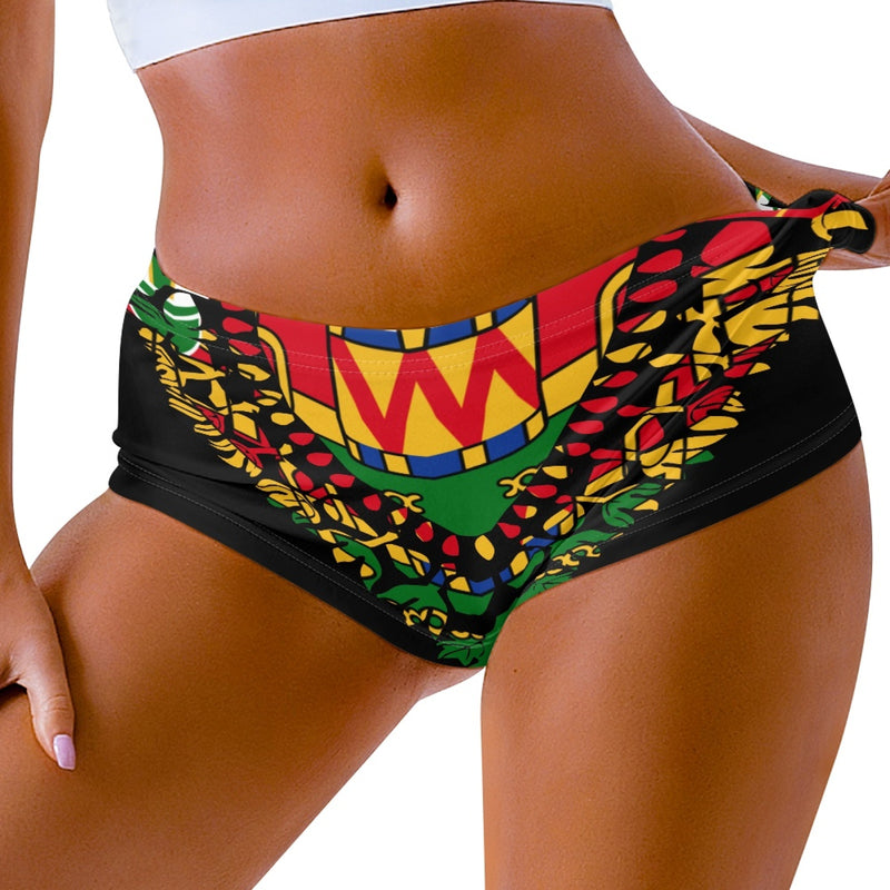 TMMG HAITI HAITIAN FLAG DASHIKI HOT PANT