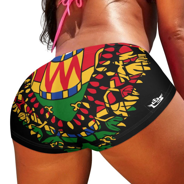 TMMG HAITI HAITIAN FLAG DASHIKI HOT PANT