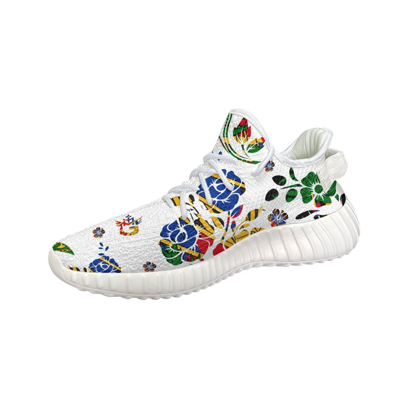 TMMG HAITI HAITIAN FLAG FLOWER CHOUBLAK RUNING SHOES