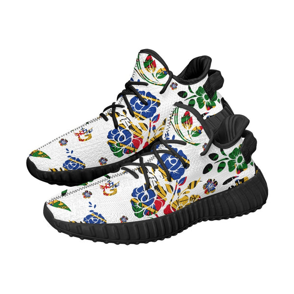 TMMG HAITI HAITIAN FLAG FLOWER CHOUBLAK RUNING SHOES