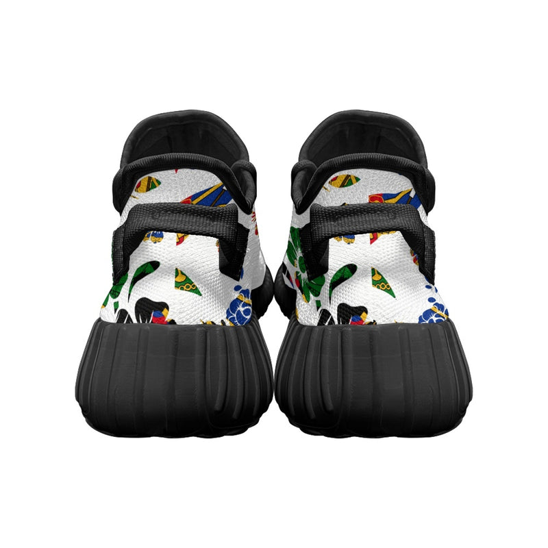 TMMG HAITI HAITIAN FLAG FLOWER CHOUBLAK RUNING SHOES