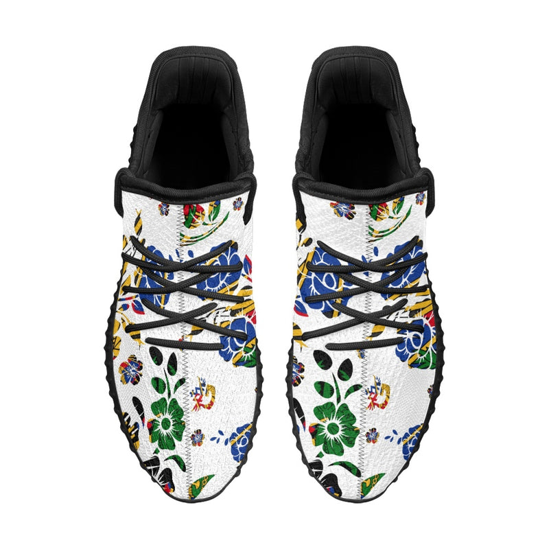 TMMG HAITI HAITIAN FLAG FLOWER CHOUBLAK RUNING SHOES