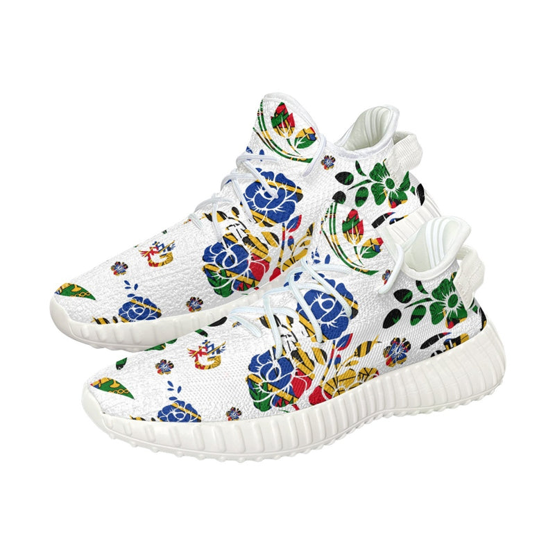 TMMG HAITI HAITIAN FLAG FLOWER CHOUBLAK RUNING SHOES