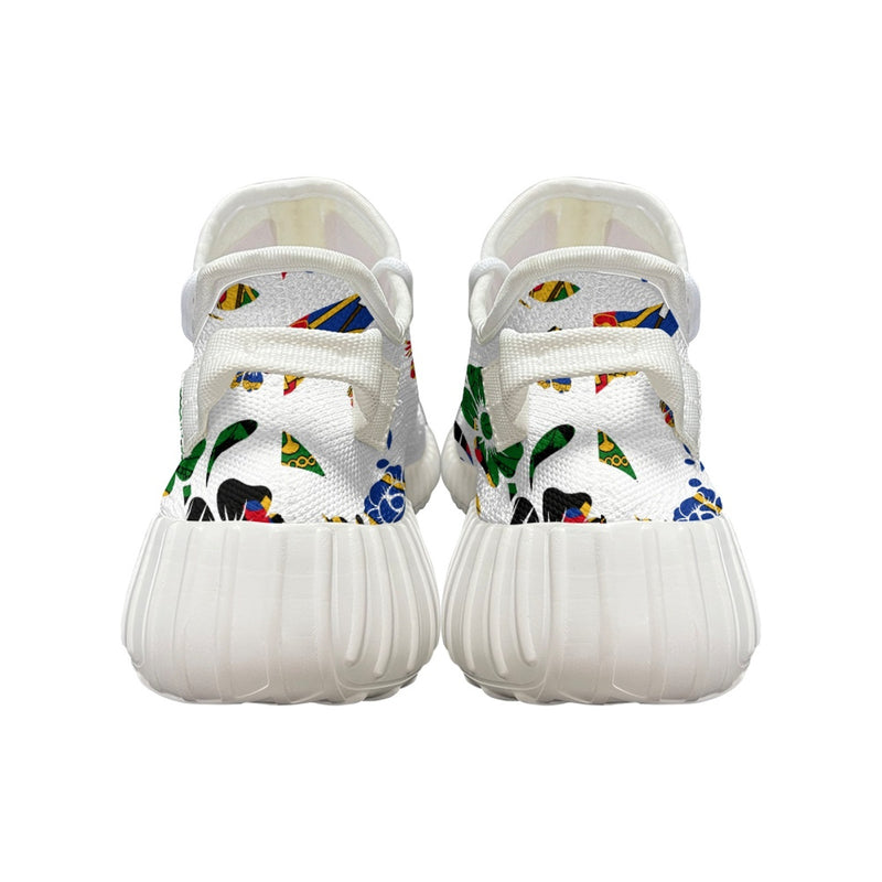 TMMG HAITI HAITIAN FLAG FLOWER CHOUBLAK RUNING SHOES