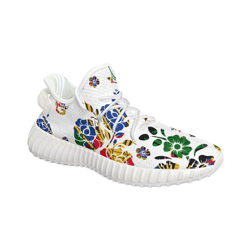 TMMG HAITI HAITIAN FLAG FLOWER CHOUBLAK RUNING SHOES
