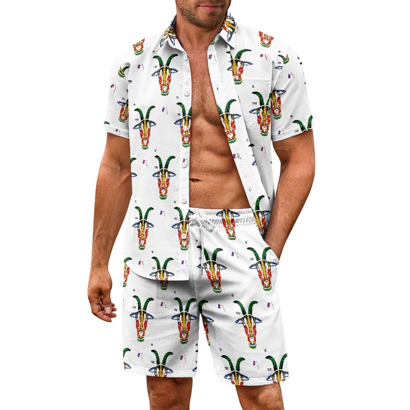 TMMG HAITI HAITIAN FLAG GOAT CABANA MEN'S SET