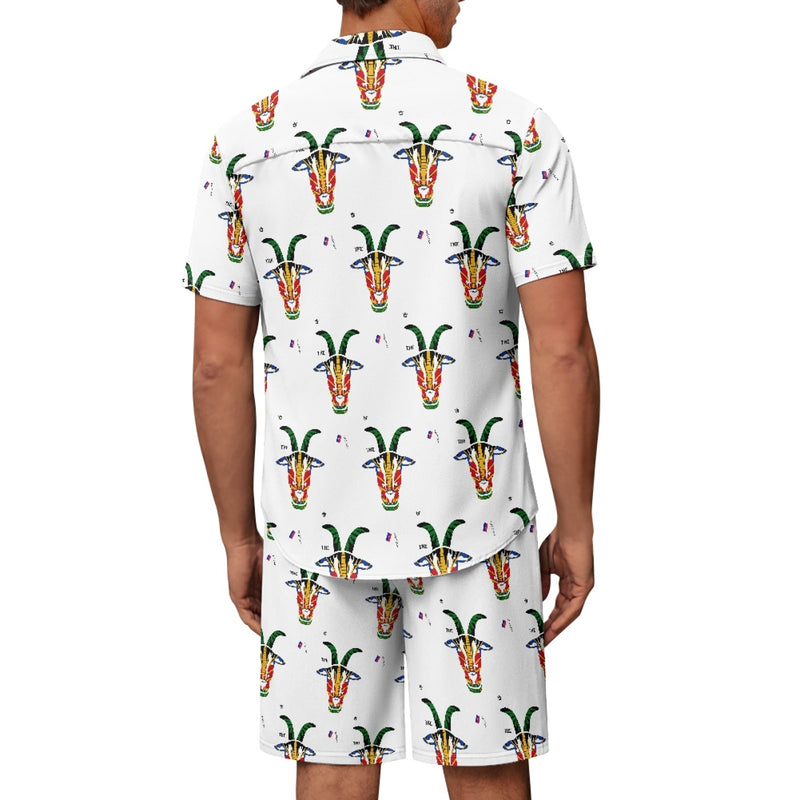 TMMG HAITI HAITIAN FLAG GOAT CABANA MEN'S SET