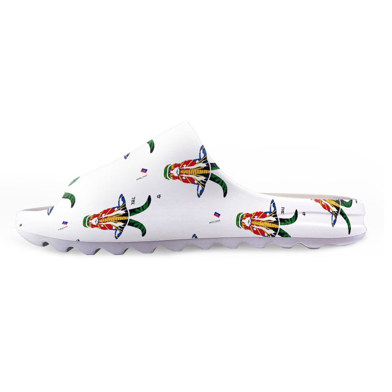 TMMG HAITI HAITIAN FLAG GOAT Fashion Slides Sandals