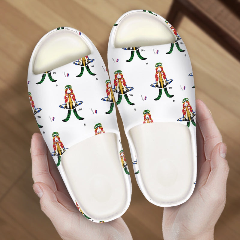 TMMG HAITI HAITIAN FLAG GOAT Fashion Slides Sandals