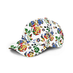 TMMG HAITI HAITIAN FLAG HAITI NATIONAL FLOWER CHOUBLACK HIBISCUS BASEBALL CAP