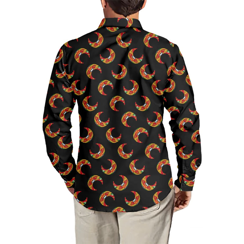 TMMG HAITI HAITIAN FLAG HALF MOON DRESS SHIRT