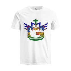 TMMG Haitian Flag Logo Pure Cotton White T-Shirt