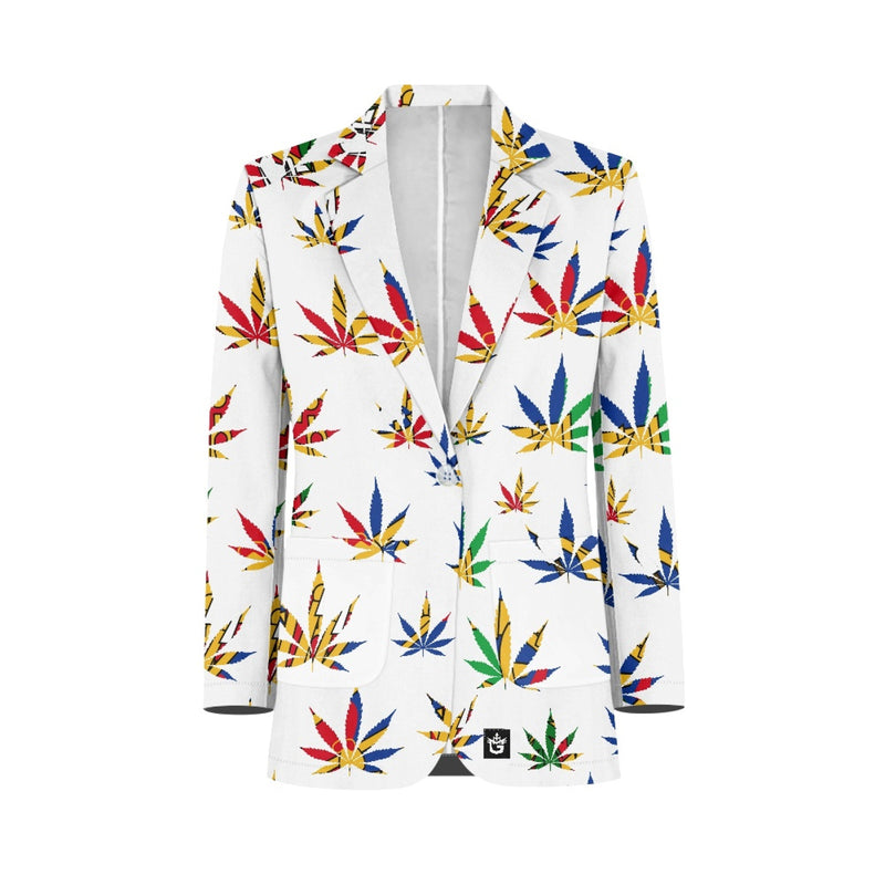 TMMG HAITI HAITIAN FLAG MARIJUANA BLAZER