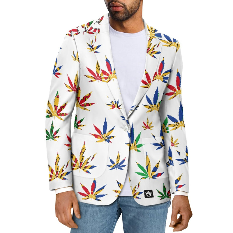 TMMG HAITI HAITIAN FLAG MARIJUANA BLAZER