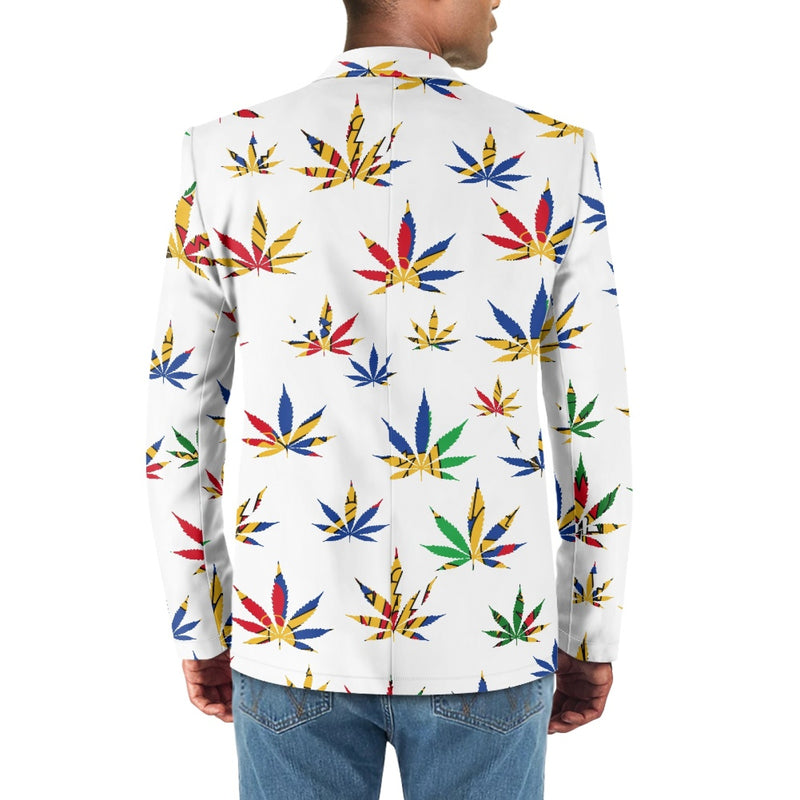 TMMG HAITI HAITIAN FLAG MARIJUANA BLAZER