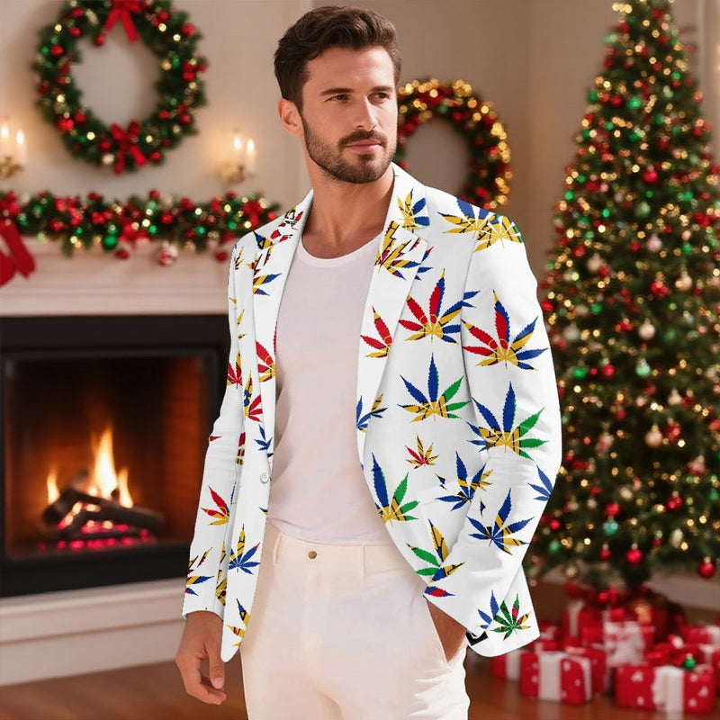 TMMG HAITI HAITIAN FLAG MARIJUANA BLAZER