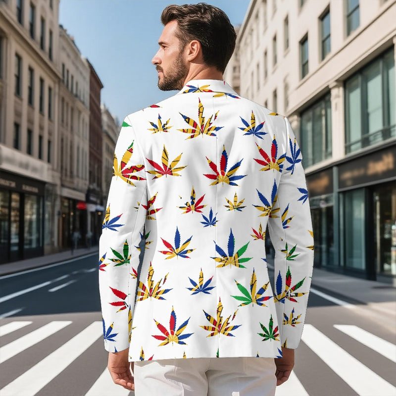 TMMG HAITI HAITIAN FLAG MARIJUANA BLAZER