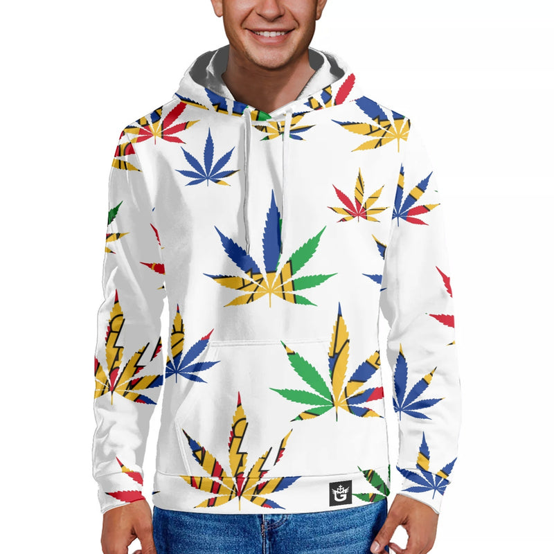 TMMG HAITI HAITIAN FLAG MARIJUANA HOODIE