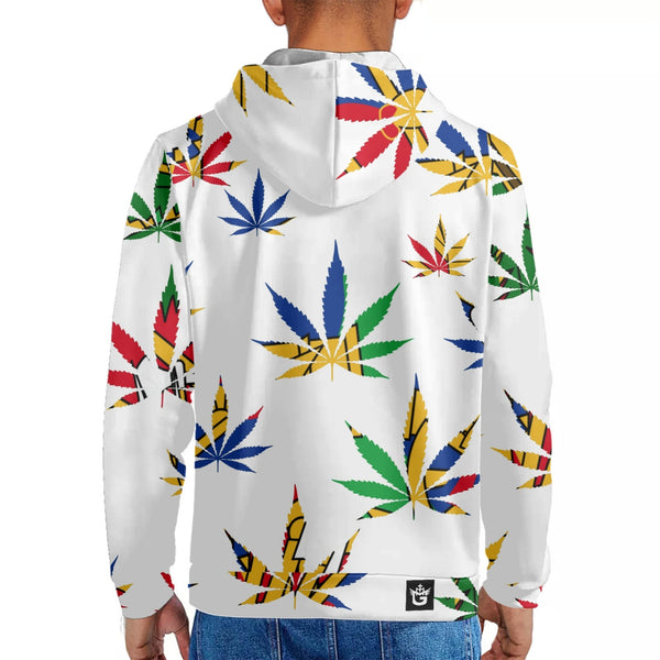 TMMG HAITI HAITIAN FLAG MARIJUANA HOODIE