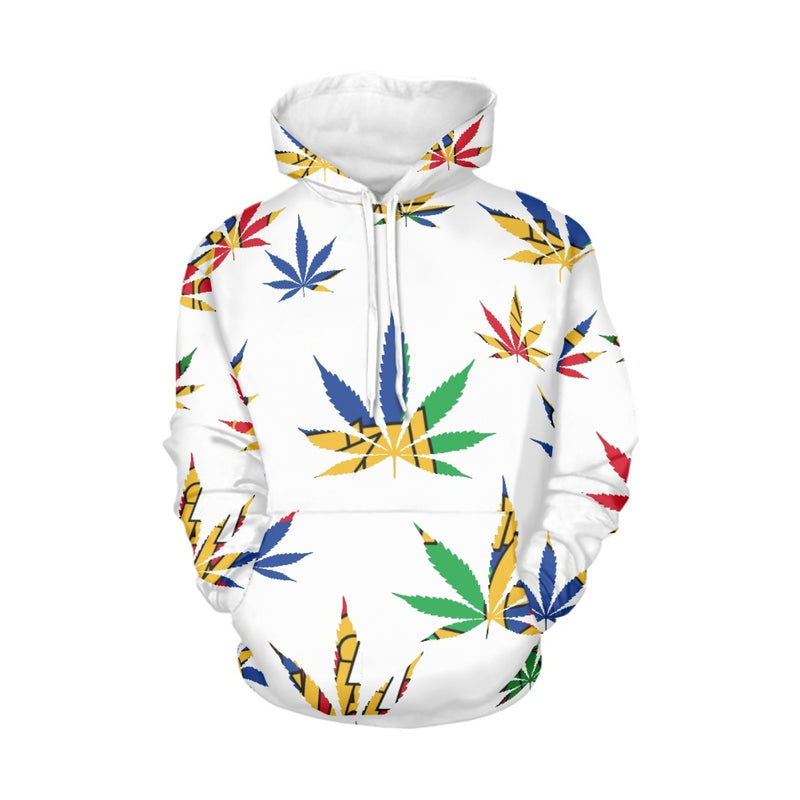 TMMG HAITI HAITIAN FLAG MARIJUANA HOODIE