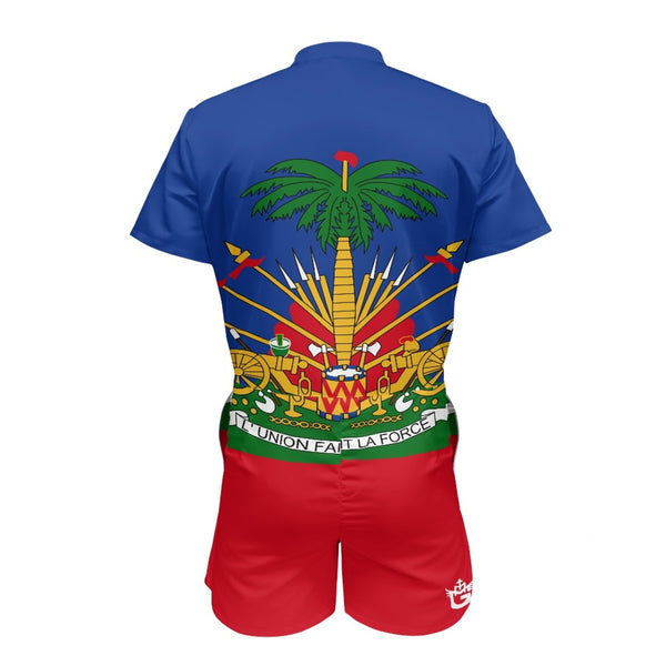 TMMG HAITI HAITIAN FLAG MEN'S SHIRT JUMPSUIT