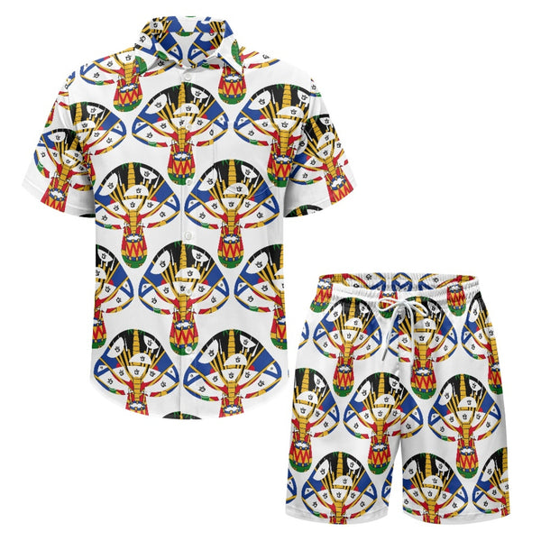 TMMG HAITI HAITIAN FLAG MUSHROOMS MENS CABANA SET PRINT COLLECTION