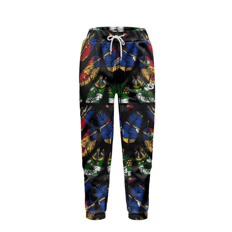 TMMG HAITI HAITIAN FLAG PALM TREE LEAVES HOODIE AND JOGGERS SET