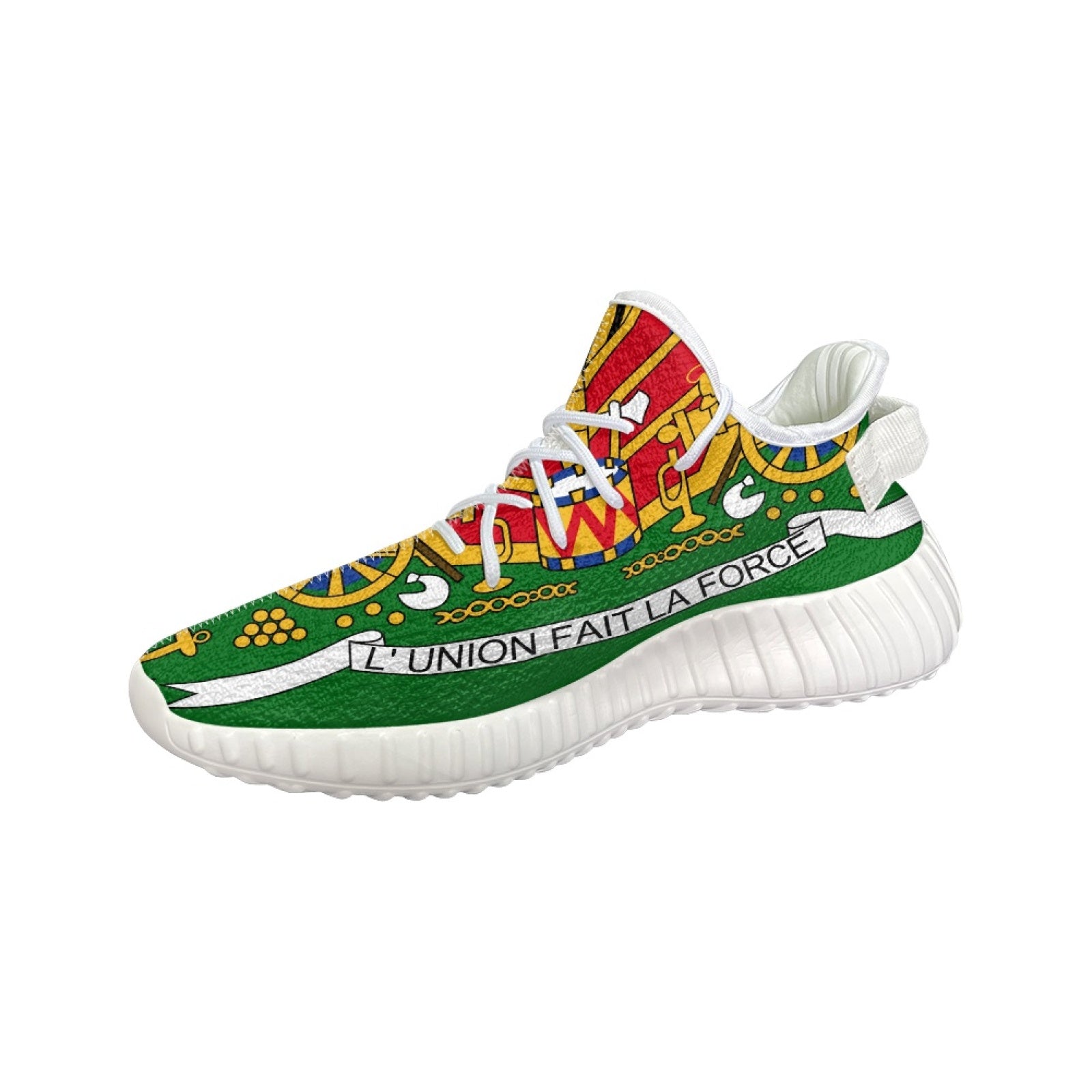 TMMG HAITI HAITIAN FLAG RUNNING SNEAKERS TMMG HAITI HAITIAN FLAG RUNNING SNEAKERS