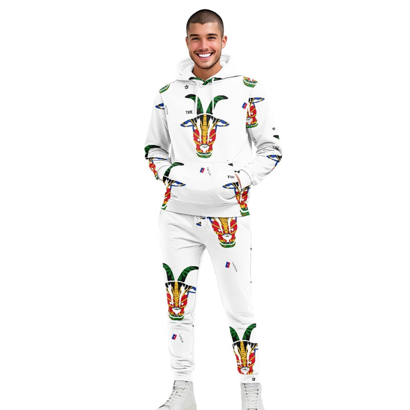 TMMG HAITI HAITIAN FLAG THE GOAT HOODIE AND JOGGERS SET