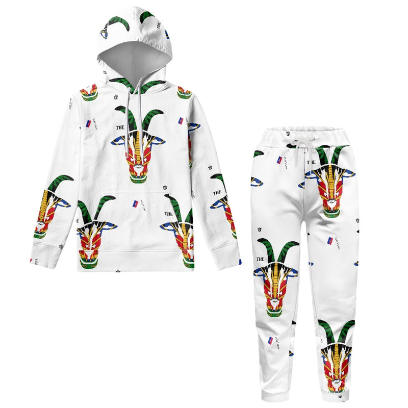 TMMG HAITI HAITIAN FLAG THE GOAT HOODIE AND JOGGERS SET