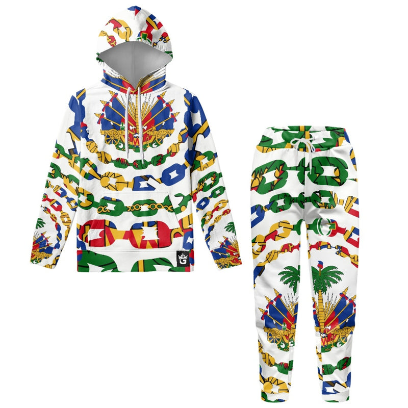 TMMG HAITI HAITIAN FLAG URBAN LINK HOODIE AND JOGGERS SET