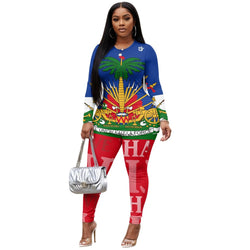 TMMG HAITI HAITIAN FLAG YOGA SUIT