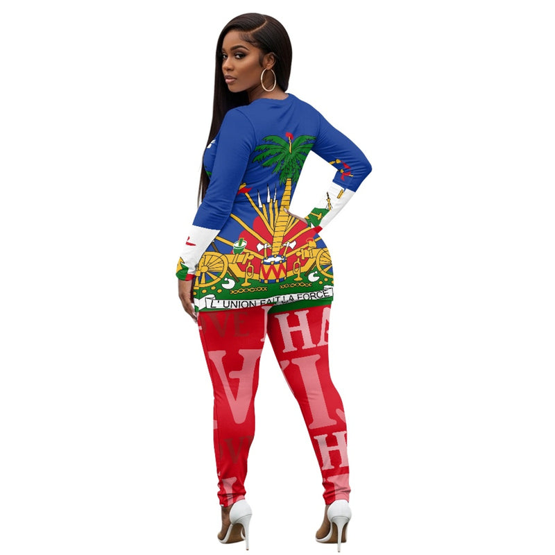 TMMG HAITI HAITIAN FLAG YOGA SUIT