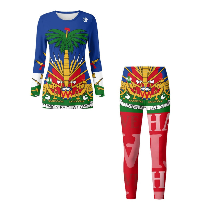 TMMG HAITI HAITIAN FLAG YOGA SUIT