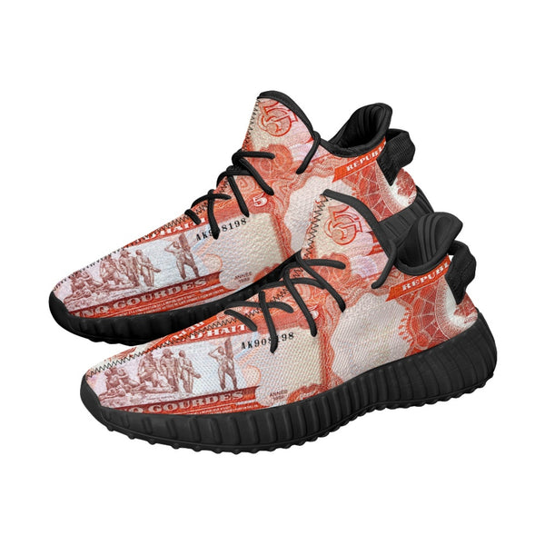 TMMG HAITI HAITIAN MONEY CINQ GOURDES RUNNING SNEAKERS