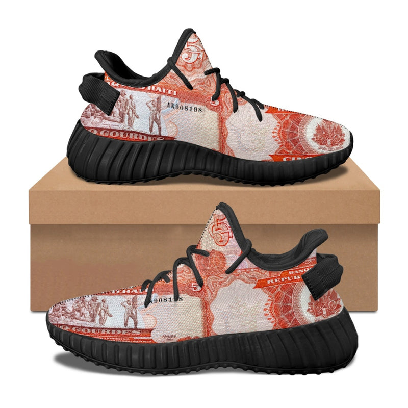 TMMG HAITI HAITIAN MONEY CINQ GOURDES RUNNING SNEAKERS