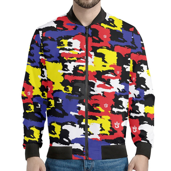 TMMG HAITI MAP ARMY BLUE CAMO UNISEX JACKET