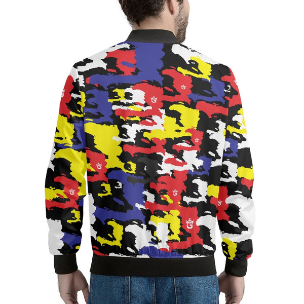 TMMG HAITI MAP ARMY BLUE CAMO UNISEX JACKET