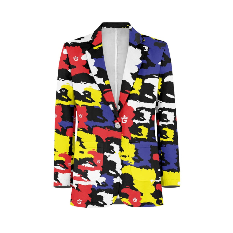 TMMG HAITI MAP BLUE CAMO ARMY BLAZER