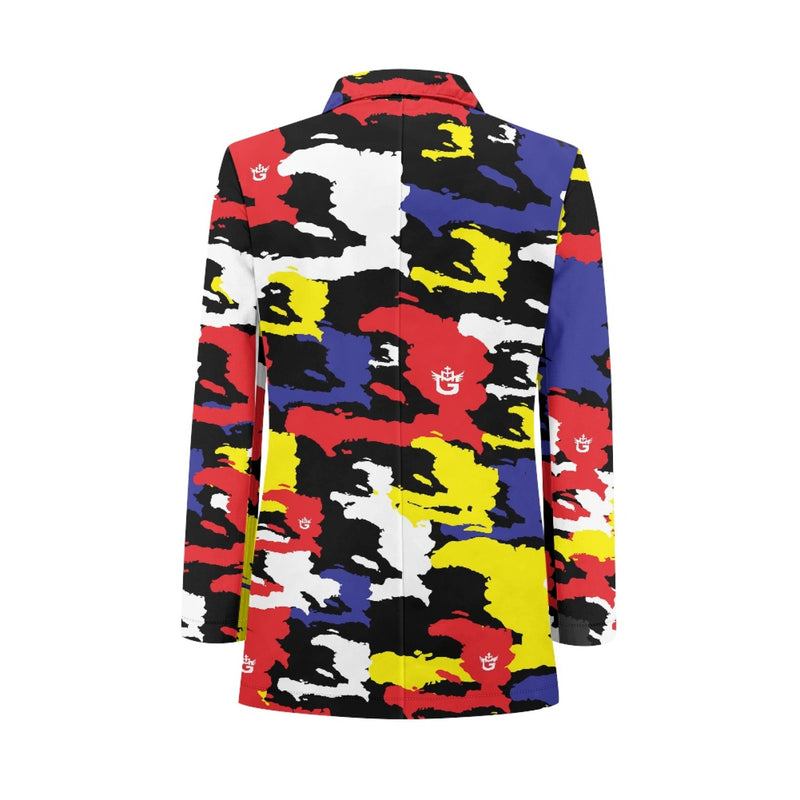 TMMG HAITI MAP BLUE CAMO ARMY BLAZER