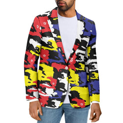TMMG HAITI MAP BLUE CAMO ARMY BLAZER
