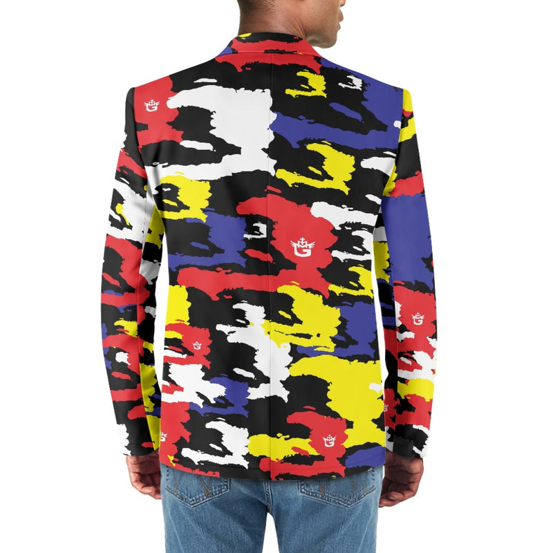 TMMG HAITI MAP BLUE CAMO ARMY BLAZER